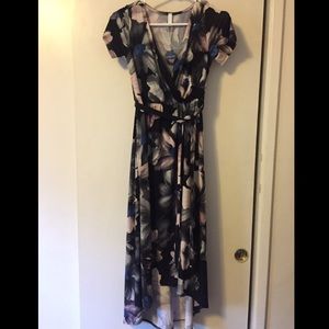 Black floral PinkBlush maternity/nursing dress